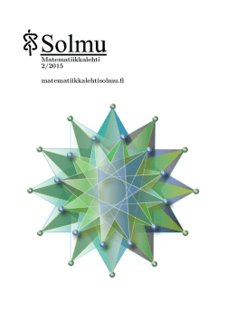 pdf-muodossa - Matematiikkalehti Solmu