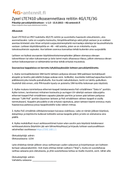 Suomenkielinen pikaohje (PDF-muodossa) - 4G