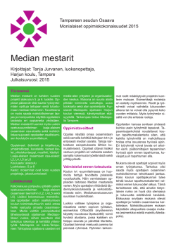 Median mestarit - Tampereen seudun Osaava