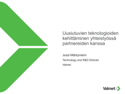 Uusiutuvien teknologioiden kehittäminen yhteistyössä