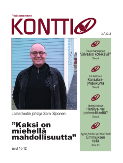 Kontti 2/2015 - Parikanniemisäätiö