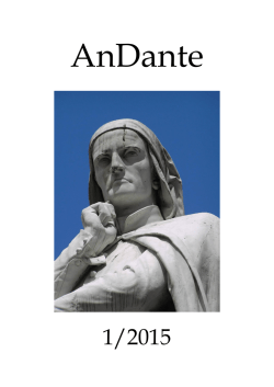 AnDante 1/2015 SISÄLLYS - Società Dante Alighieri Di Oulu