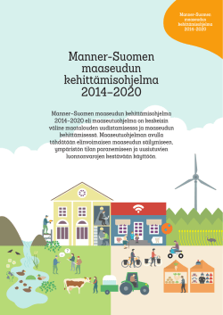 Manner-Suomen maaseudun kehittämisohjelma 2014
