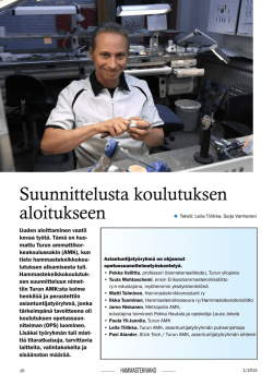 Lue artikkeli - Suomen Hammasteknikkoseura ry