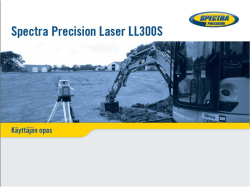 Asetusvalikko - Spectra Lasers