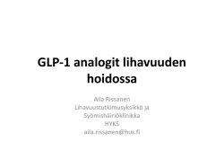 GLP-1 analogit lihavuuden hoidossa