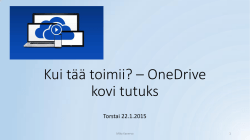 OneDrive pähkinänkuoressa