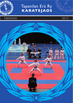 Nettilehti 2015.indd - Tapanilan Erä Karate