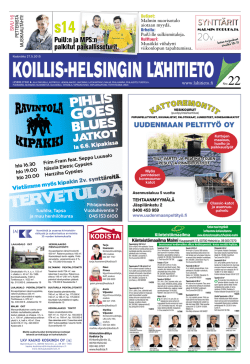 Koillis-Helsingin Lähitieto 22/27052015
