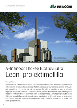 Lean-projektimallilla - A