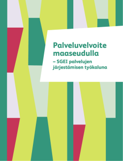 2015 SGEI-opas su - Maaseutupolitiikan yhteistyöryhmä