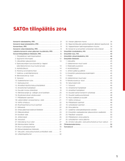 SATOn tilinpäätös 2014
