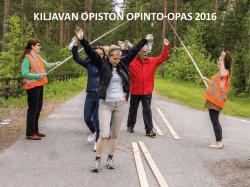 KILJAVAN OPISTON OPINTO-OPAS 2016
