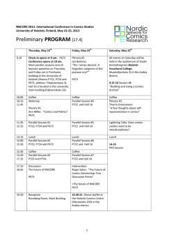 Preliminary PROGRAM [17.4]