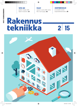 Rakennustekniikka 2/2015 - Suomen Rakennusinsinöörien Liitto RIL