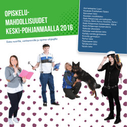Opiskelumahdollisuudet Keski