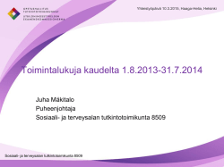 Toimikunta, Juha Mäkitalo
