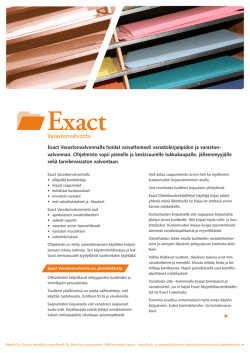 Lataa Exact Varastonvalvonnan esite (PDF 1,5MB)