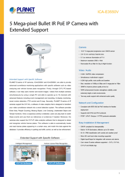 5 Mega-pixel Bullet IR PoE IP Camera with Extended Support