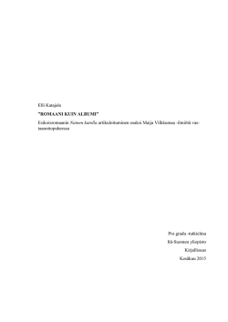 Linkki julkaisuun - UEF Electronic Publications - Itä