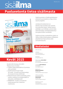 Mediakortti 2015 - Sisäilmauutiset