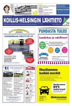 Koillis-Helsingin Lähitieto 29/12082015