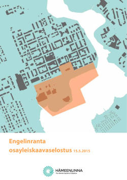 Engelinranta osayleiskaavaselostus 15.5.2015