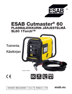 ESAB Cutmaster® 60 - ESAB Welding & Cutting Products