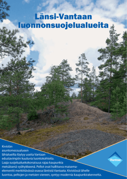 Länsi-Vantaan luonnonsuojelualueita