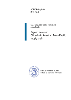 Beyond minerals: China-Latin American Trans