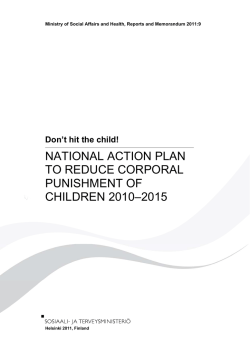 national action plan to reduce corporal punishment of children 2010