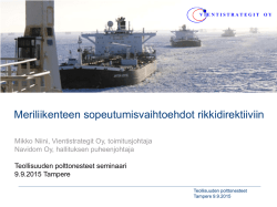 Meriliikenteen tekniset sopeutumisvaihtoehdot rikkidirektiiviin, Mikko