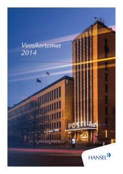pdf - Hansel Vuosikertomus 2014