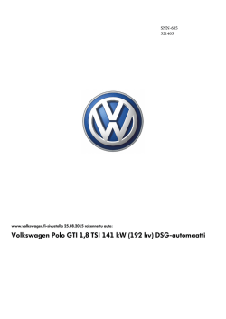 Volkswagen Polo GTI 1,8 TSI 141 kW (192 hv) DSG