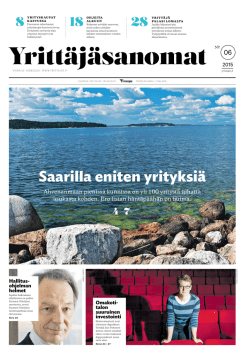 Yrittäjäsanomat 6/2015