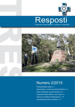 Netti-Resposti 2/2015 - Tampereen Reserviläiset