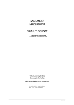 ehtoihin - Santander Consumer Finance Oy