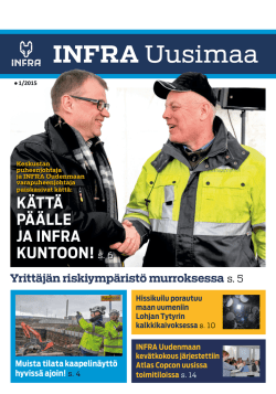 INFRA Uusimaa 1/2015 - Rakennusteollisuus RT ry