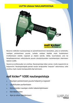 nail kicker® V20E naulanpoistaja - Kiinnike