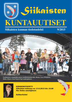 Kuntauutiset 9 – 2015 - Tervetuloa ohjelmaan Horde