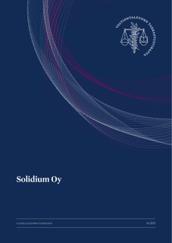Solidium Oy - Valtiontalouden tarkastusvirasto