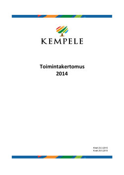 Toimintakertomus 2014, pdf