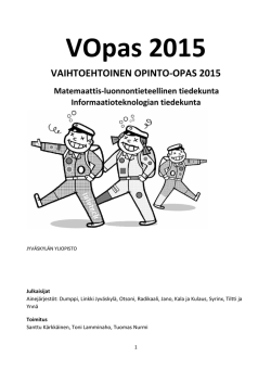 VOpas 2015 - Jyväskylän yliopisto