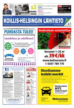 Koillis-Helsingin Lähitieto 43/18112015