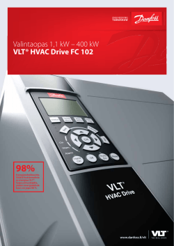 Valintaopas 1,1 kW – 400 kW VLT® HVAC Drive FC 102
