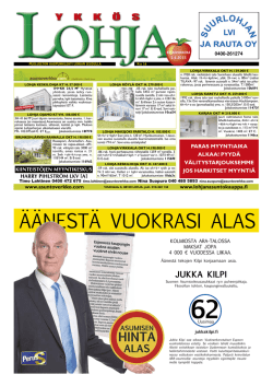 &Auml;&Auml;NEST&Auml; VUOKRASI ALAS