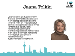 Jaana Tolkki, AVAINTES-case Karelia - AMK