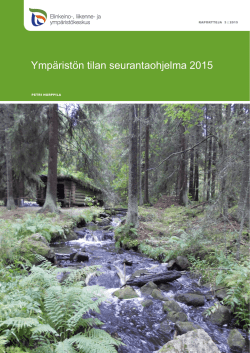 Ympäristön tilan seurantaohjelma 2015