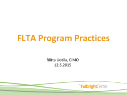 FLTA Program Practices