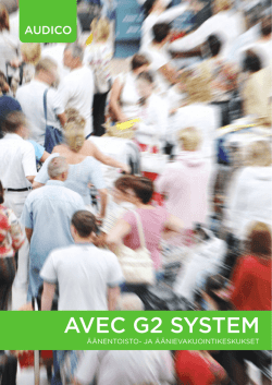 Audico Avec System vakiokeskukset esite -pdf